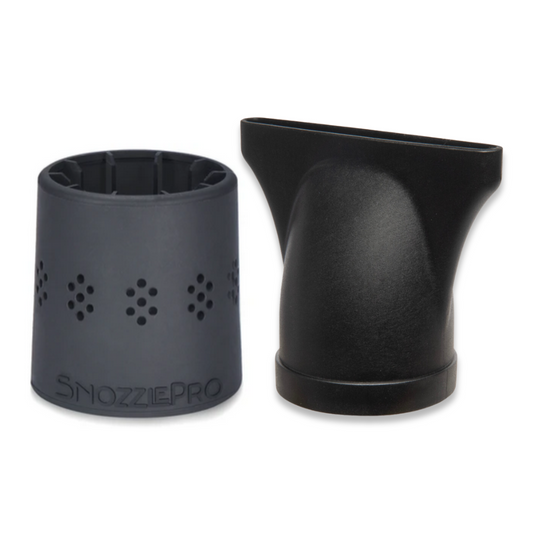 SnozzlePro silicone nozzle adapter bundled with a hair dryer concentrator nozzle