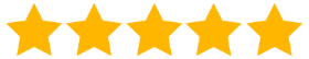 Five gold stars representing a 5-star product rating.